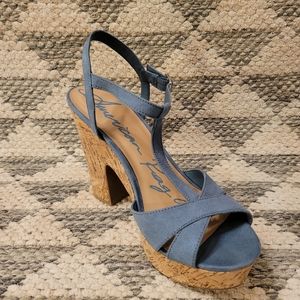 American Rag Jamie Platform Sandals - blue - 9